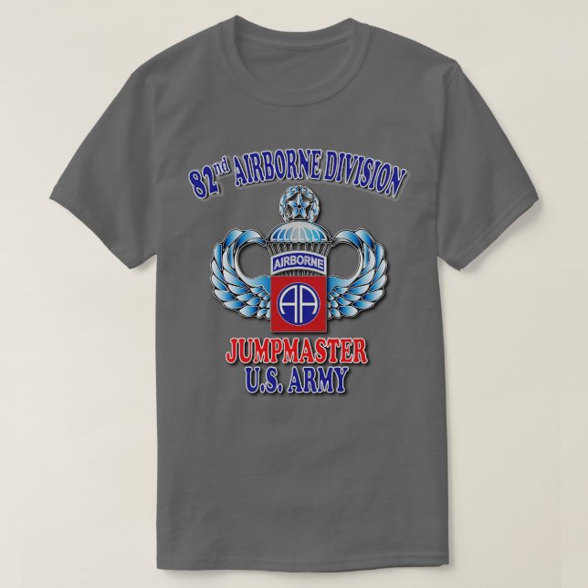 T-shirt 82e Jumpmaster Master Jump Wings (Design devant)