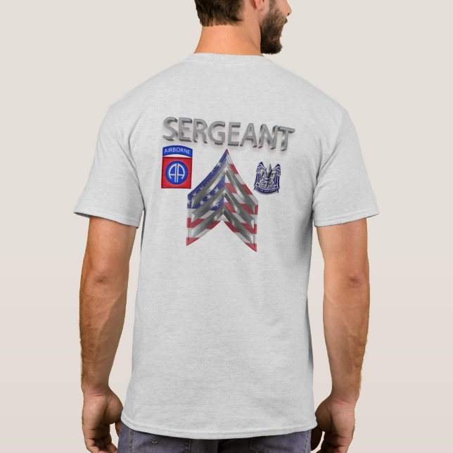 T-shirt 82e Sergent de division aéroportée (Dos)