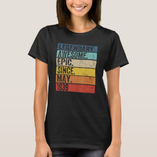 T-shirt 83e anniversaire Légendaire Épopée incroyable depu