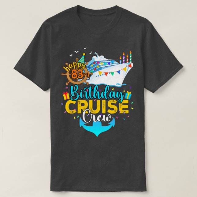 T-shirt 83e équipage de croisière (Design devant)