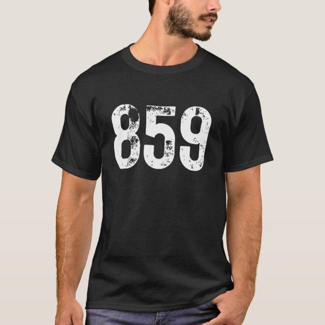 T-shirt 859 Area Code Lexington Fayette KY Mobile Area Cod (Devant)
