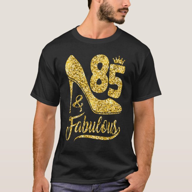 T-shirt 85 Ans 85 & Fabuleux 85e Anniversaire Couronne Sh (Devant)