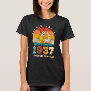T-shirt 85 ans Anniversaire 1937 Vintage 85e anniversaire