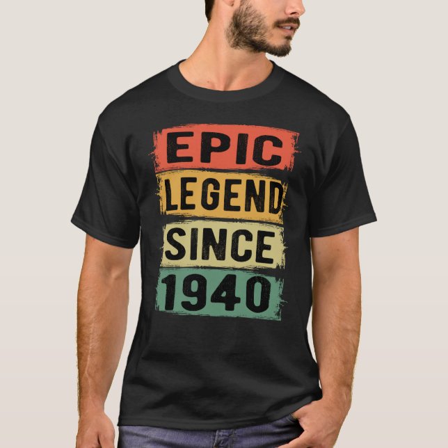 T-shirt 85 ans Anniversaire 1940 Epic Légende 85e annivers (Devant)