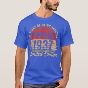 T-shirt 85 ans Vintage 1937 Limited Edition 85e Birt