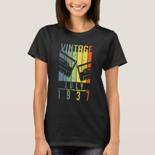 T-shirt 85 ans Vintage juillet 1937 85e anniversaire