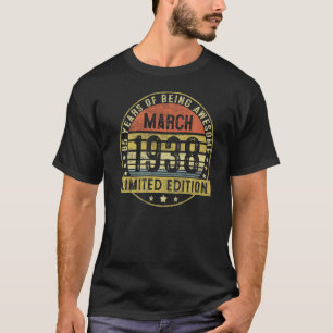 T-shirt 85 ans Vintage mars 1938 85e anniversaire