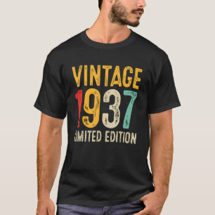 T-shirt 85e anniversaire 85 ans Vintage 1937