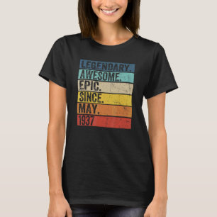 T-shirt 85e anniversaire Légendaire Épopée incroyable depu