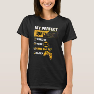 T-shirt 85ème Jeu d'Anniversaire Parfait Jeu 85 Ans