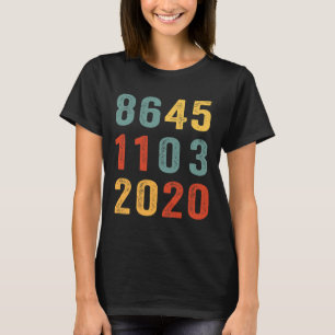 T-shirt 8645 1103 Votez Bleu 3 Novembre Vintage Anti Trump