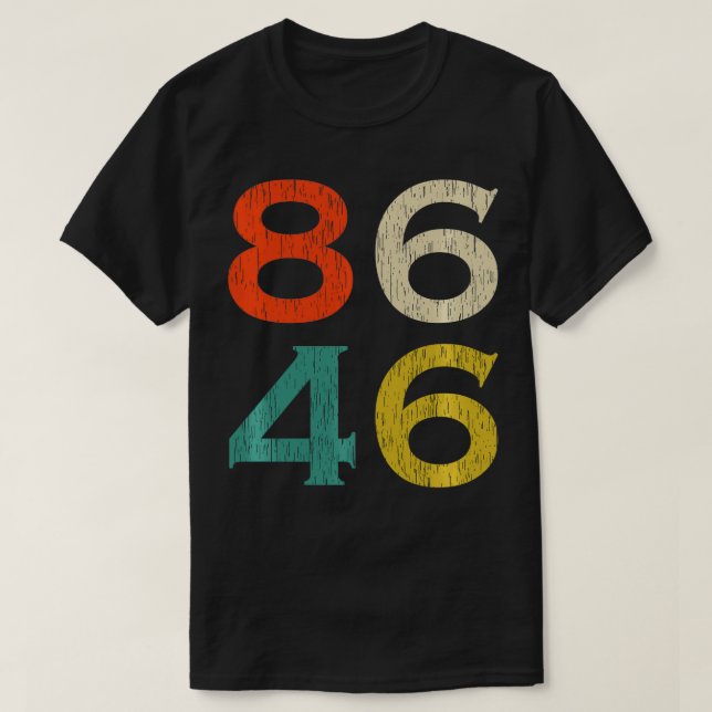 T-shirt 8646 86 46 Impeach 46 Hommes Femmes (Design devant)