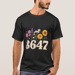 T-shirt 8647, Anti Trump, Feministe Florale, Subtile, R hu