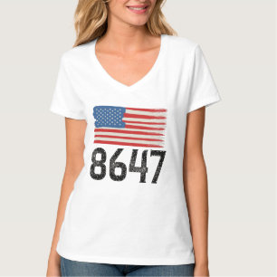 T-shirt 8647 Déclaration politique du drapeau américain an
