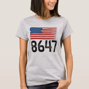 T-shirt 8647 Déclaration politique du drapeau américain an
