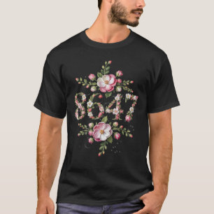 T-shirt 8647 Floral subtil anti Trump 8647 style bohème