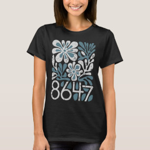 T-shirt 8647 Trump subtil 86 47 Style floral bohème