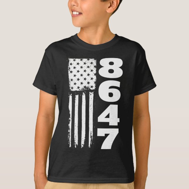 T-shirt 86 47 8647 Subtil anti Trump (Devant)
