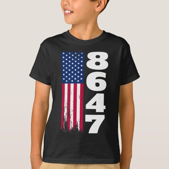 T-shirt 86 47 8647 Subtil anti Trump 1  (Devant)