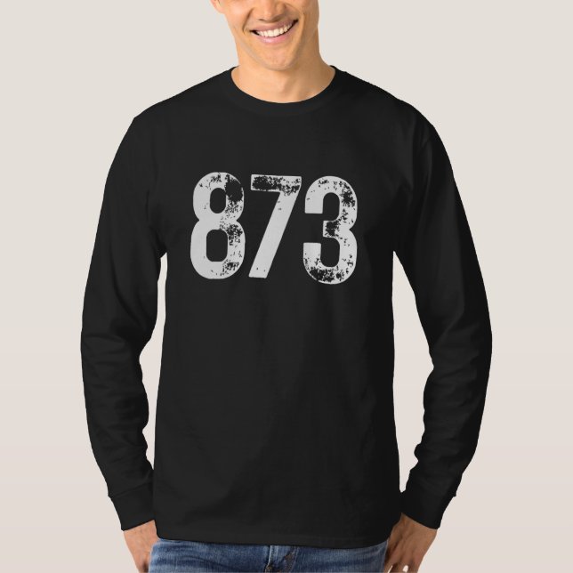 T-shirt 873 Area Code Sherbrooke QC Mobile Telephone Area  (Devant)