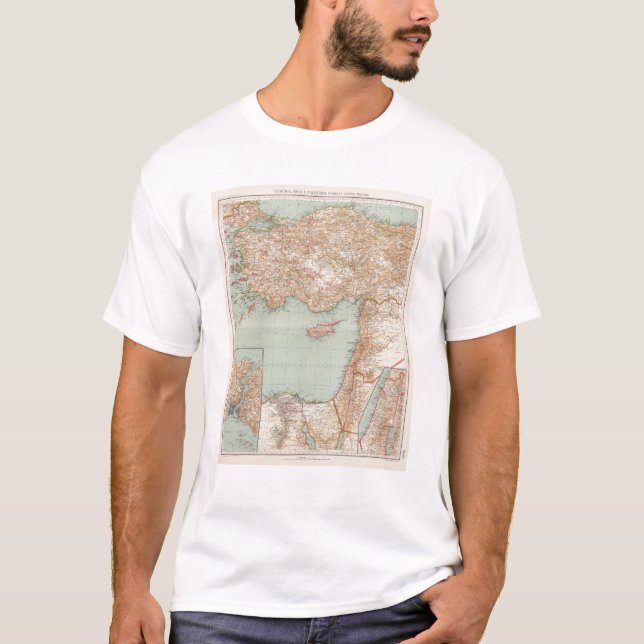 T-shirt 8889 Turquie, Syrie, Palestine (Devant)