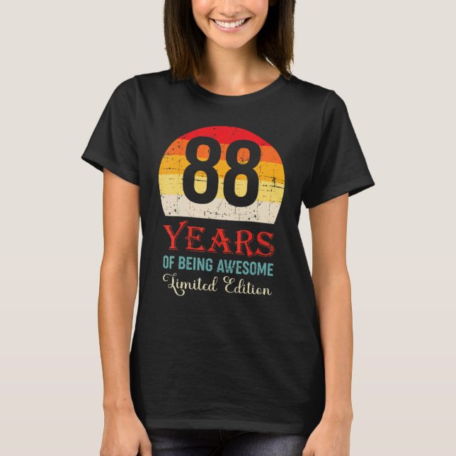 T-shirt 88 Ans D'Être Impressionnant 88e Anniversaire (Devant)