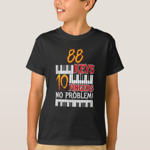 T-shirt 88 Keys 10 Doigts Piano