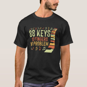 T-shirt 88 Touches 10 Doigts Aucun Problème Drôle Amoureux
