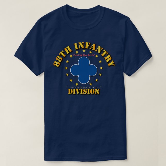 T-shirt 88e division d'infanterie, combat contre les diabl (Design devant)