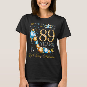 T-shirt 89e anniversaire 89 ans d'être stupéfiant 89 ans O