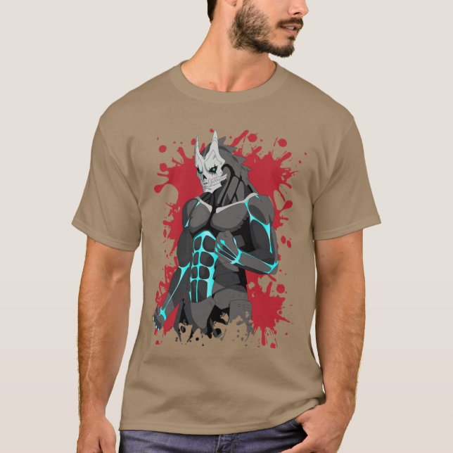 T-shirt 8 amis de design d'anime (Devant)