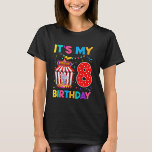 T-shirt 8 Anniversaire Carnaval Thème Anniversaire Circu 8