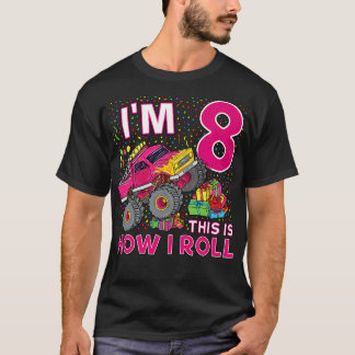 T-shirt 8 Anniversaire Monster Truck Party Don 8 Anniversa