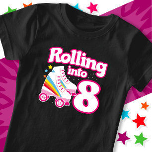 T-Shirt 8 Anniversaire Roller Skate 8 Anniversaire