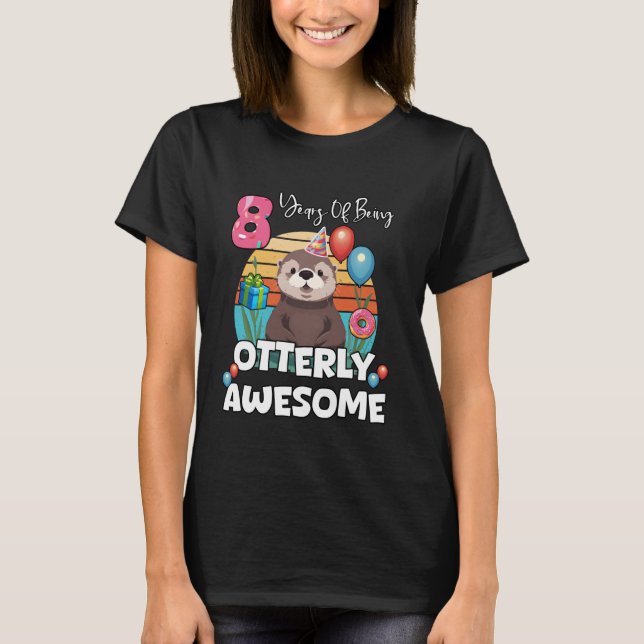 T-shirt 8 Ans à être tout simplement génial Loutre de mer  (Devant)
