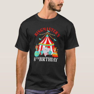 T-shirt 8 ans Ancien Ringmaster mignonne Cirque 8e anniver