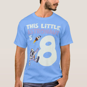 T-shirt 8 Ans astronaute garçon espace 8e Anniversaire Dab