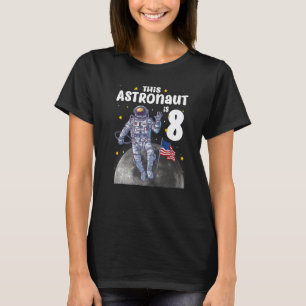 T-shirt 8 ans Cet astronaute est 8e anniversaire