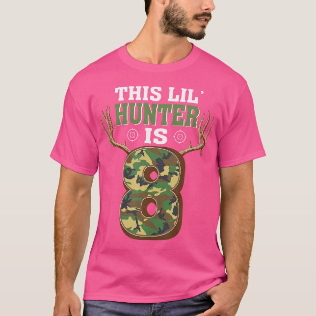 T-shirt 8 Ans Chasse Cerf 8 Ans Chasseur (Devant)