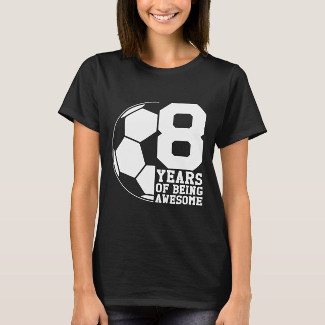 T-shirt 8 Ans de fan de foot formidable Enthousiaste de fo (Devant)