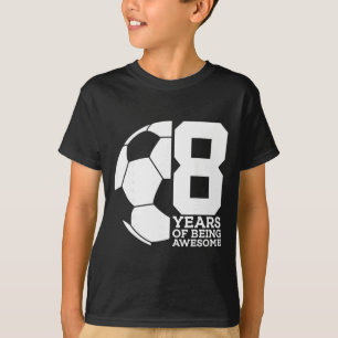 T-shirt 8 Ans De Football Génial 8ème Anniversaire