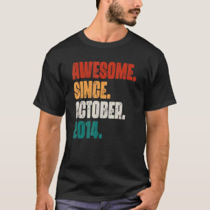 T-shirt 8 Ans Funny Awesome depuis Octobre 2014 8e B