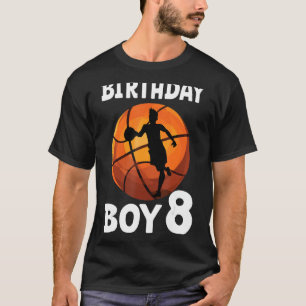 T-shirt 8 ans joueurs de basket-ball et fans de basket-bal