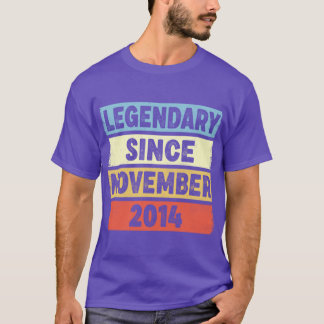T-shirt 8 Ans Légendaire Depuis Novembre 2014 8e Birt