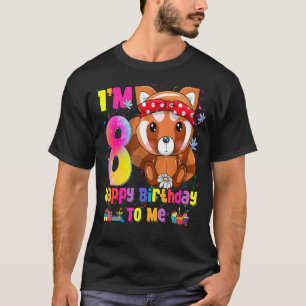 T-shirt 8 Ans Princesse Petite Panda Rouge 8e Bi