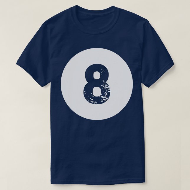 T-shirt 8 Ball Magie Huit Billard Ball (Design devant)