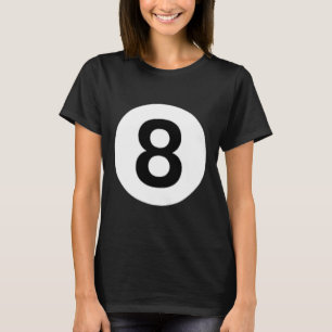 T-shirt 8 Billard Billard Billard Billard Costume de table