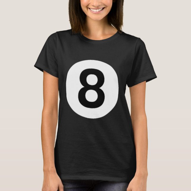 T-shirt 8 Billard Billard Billard Billard Costume de table (Devant)