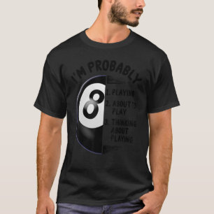 T-shirt 8 Billard de joueurs de billard