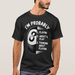 T-shirt 8 Billard de joueurs de billard